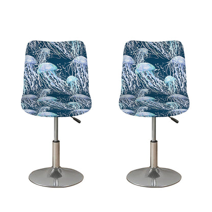 Watercolor Jellyfish Pattern Print Bar Stool Covers