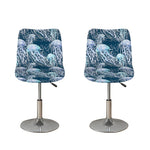 Watercolor Jellyfish Pattern Print Bar Stool Covers