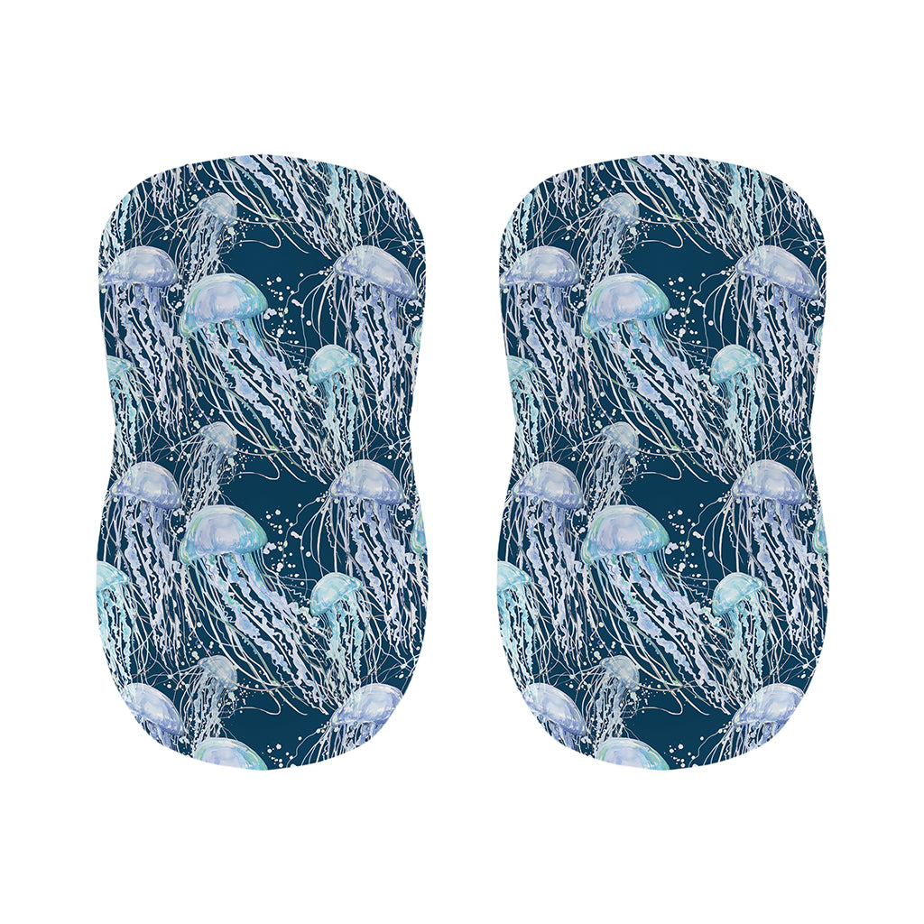Watercolor Jellyfish Pattern Print Bar Stool Covers