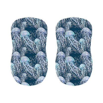 Watercolor Jellyfish Pattern Print Bar Stool Covers