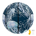 Watercolor Jellyfish Pattern Print Basketball