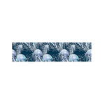 Watercolor Jellyfish Pattern Print Bed Runner