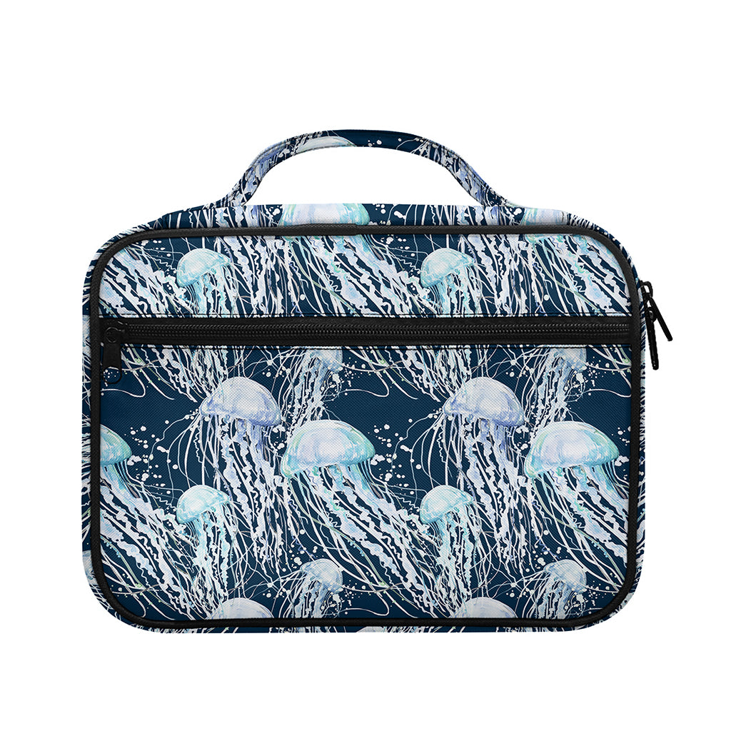 Watercolor Jellyfish Pattern Print Briefcase Bible Bag