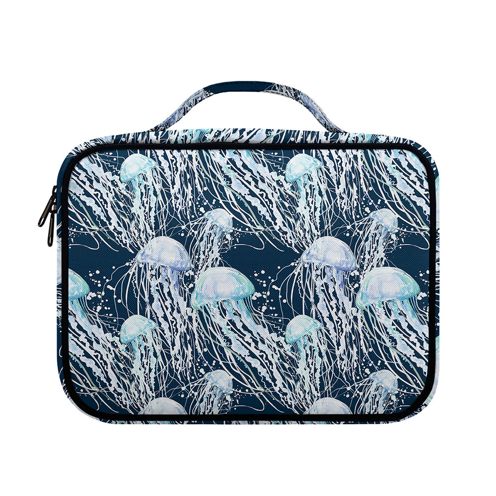 Watercolor Jellyfish Pattern Print Briefcase Bible Bag
