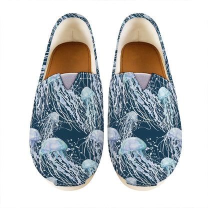 Watercolor Jellyfish Pattern Print Casual Shoes
