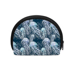 Watercolor Jellyfish Pattern Print Coin Purse