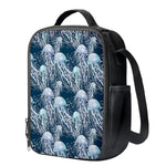 Watercolor Jellyfish Pattern Print Crossbody Lunch Bag