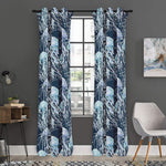 Watercolor Jellyfish Pattern Print Curtain