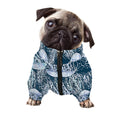 Watercolor Jellyfish Pattern Print Dog Zip Up Jacket