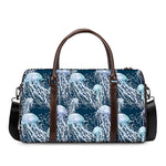 Watercolor Jellyfish Pattern Print Duffle Bag