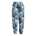 Watercolor Jellyfish Pattern Print Fleece Lined Knit Pants