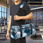 Watercolor Jellyfish Pattern Print Gym Bag