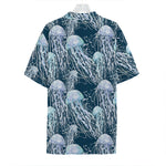 Watercolor Jellyfish Pattern Print Hawaiian Shirt