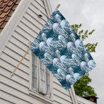 Watercolor Jellyfish Pattern Print House Flag