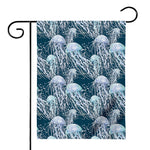 Watercolor Jellyfish Pattern Print House Flag