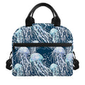 Watercolor Jellyfish Pattern Print Insulated Lunch Bag