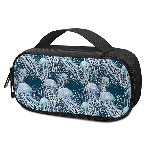 Watercolor Jellyfish Pattern Print Insulin Cooler Travel Case