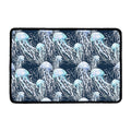 Watercolor Jellyfish Pattern Print Kitchen Mat