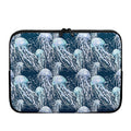 Watercolor Jellyfish Pattern Print Laptop Sleeve