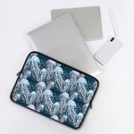 Watercolor Jellyfish Pattern Print Laptop Sleeve