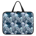 Watercolor Jellyfish Pattern Print Laptop Sleeve With Handle