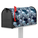 Watercolor Jellyfish Pattern Print Mailbox Cover