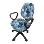 Watercolor Jellyfish Pattern Print Office Chair Cover
