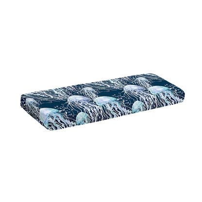 Watercolor Jellyfish Pattern Print Piano Keyboard Cover