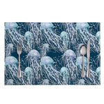 Watercolor Jellyfish Pattern Print Placemat