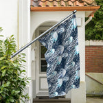 Watercolor Jellyfish Pattern Print Polyester Flag