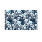 Watercolor Jellyfish Pattern Print Polyester Flag