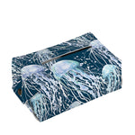 Watercolor Jellyfish Pattern Print Rectangle Tissue Box Cover