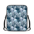 Watercolor Jellyfish Pattern Print Rectangular Crossbody Bag