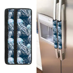 Watercolor Jellyfish Pattern Print Refrigerator Handle Covers