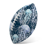 Watercolor Jellyfish Pattern Print Rugby Ball