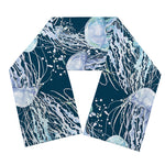 Watercolor Jellyfish Pattern Print Scarf
