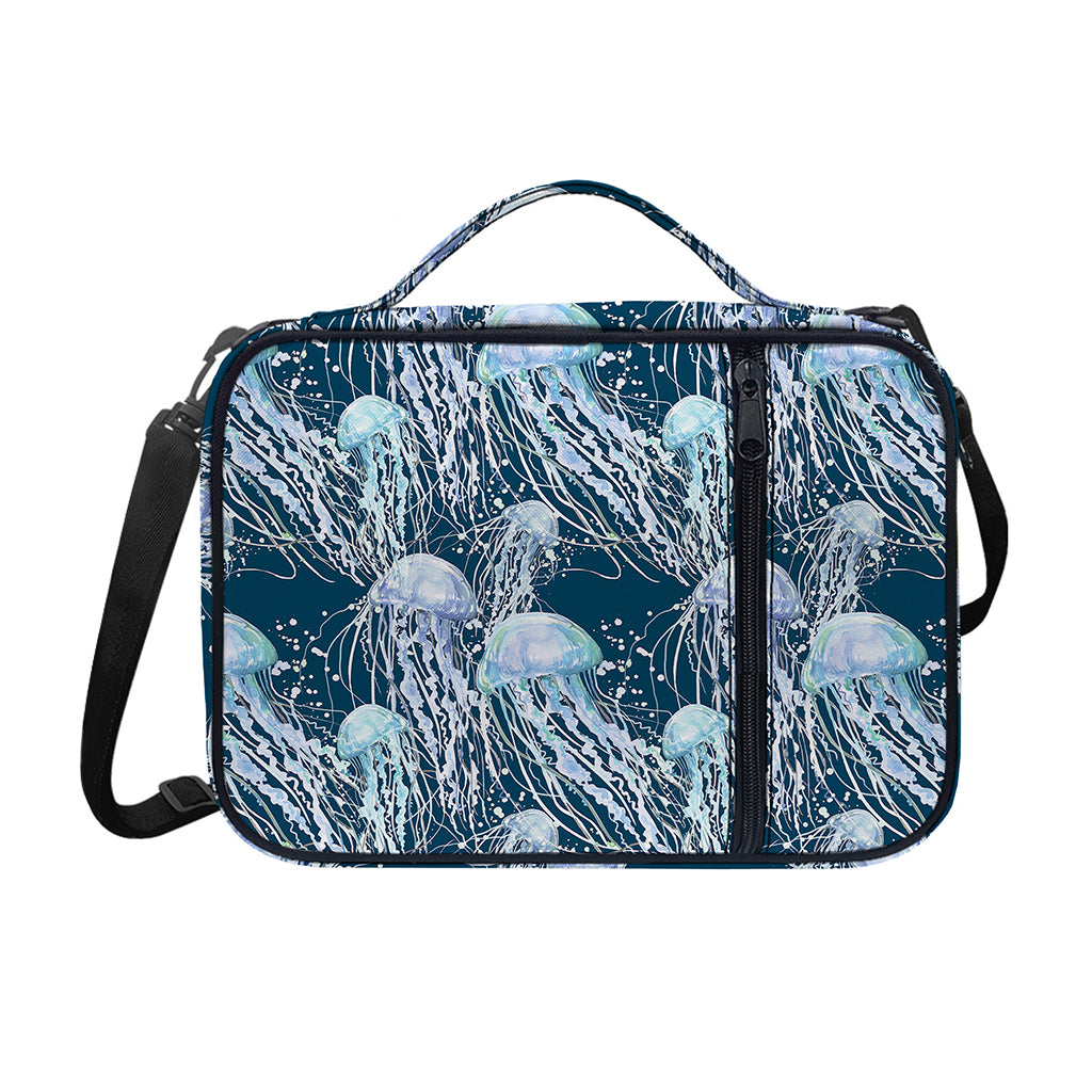 Watercolor Jellyfish Pattern Print Shoulder Strap Bible Bag