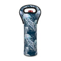 Watercolor Jellyfish Pattern Print Single Neoprene Wine Tote