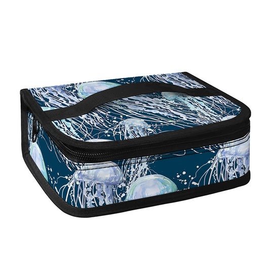Watercolor Jellyfish Pattern Print Small Lunch Bag
