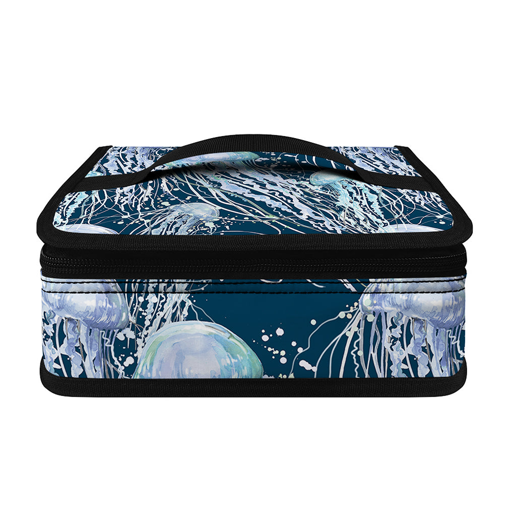 Watercolor Jellyfish Pattern Print Small Lunch Bag