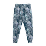 Watercolor Jellyfish Pattern Print Sweatpants