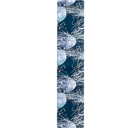 Watercolor Jellyfish Pattern Print Table Runner