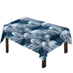 Watercolor Jellyfish Pattern Print Tablecloth