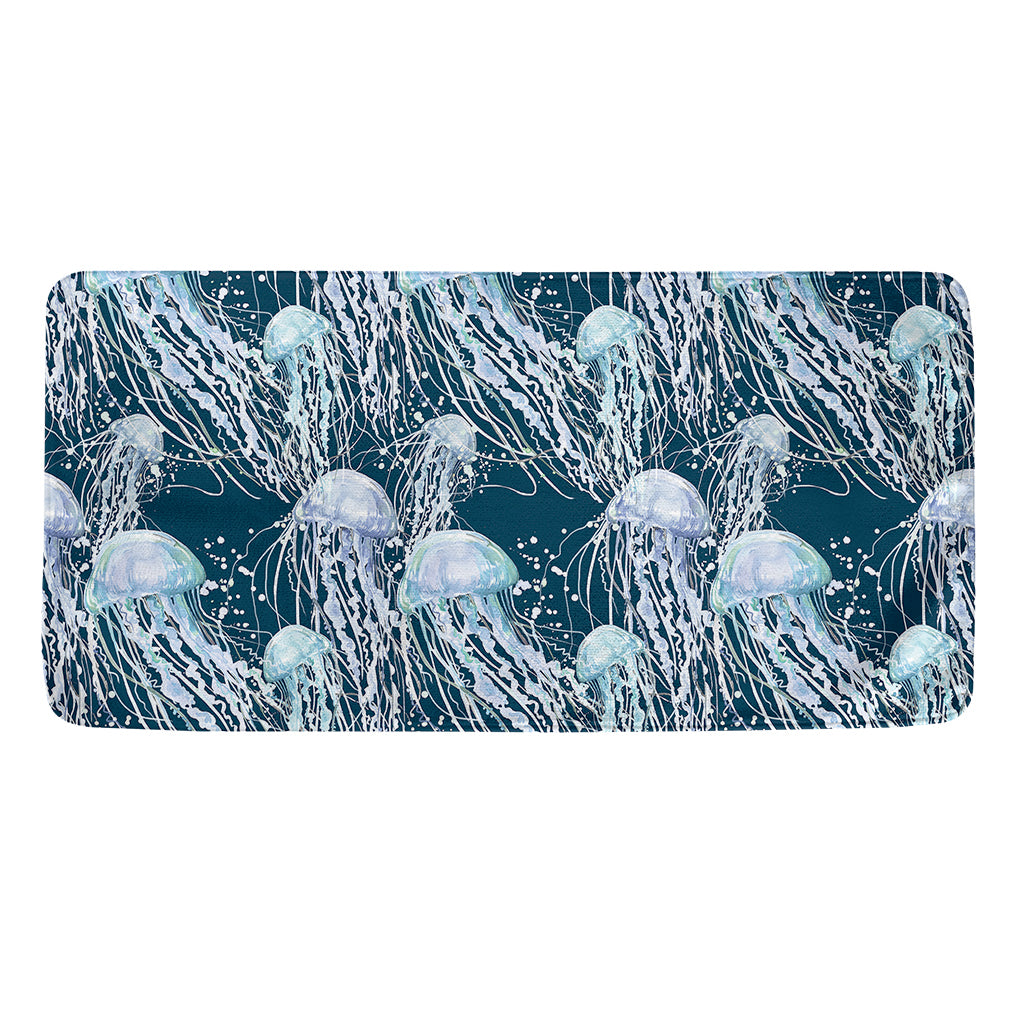Watercolor Jellyfish Pattern Print Towel