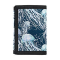 Watercolor Jellyfish Pattern Print Trifold Wallet