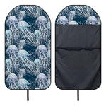 Watercolor Jellyfish Pattern Print Waterproof Car Seat Cover