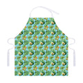 Watercolor Kiwi And Avocado Print Adjustable Apron
