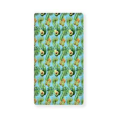 Watercolor Kiwi And Avocado Print Baby Crib Sheet
