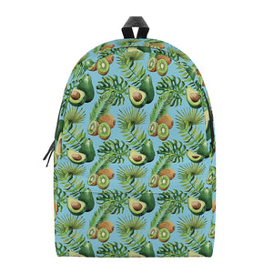 Watercolor Kiwi And Avocado Print Backpack