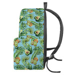 Watercolor Kiwi And Avocado Print Backpack